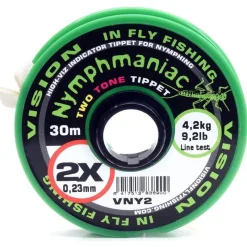 Vision Fils Mouche^Nylon Indicateur Nymphmaniac Two Tone Tippet