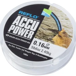 Preston Innovations Fils - Tresses Coup & Anglaise^Nylon Accu Power - 100M
