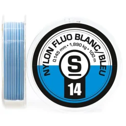 Nylon Sempe Fluo Bicolore Blanc/Bleu