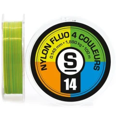 Nylon Sempe Fluo 4 Couleurs - 100M