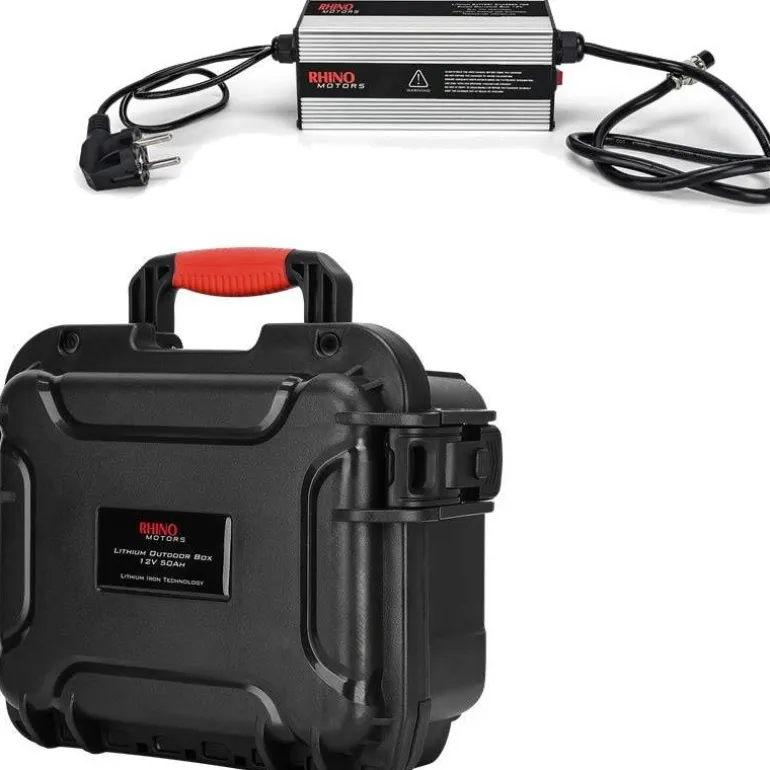 Pack Batterie Lithium Rhino Outdoor Box Lifepo4 + Chargeur