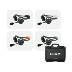 Pack De Quatre Casques Bosun Quad Sena Complets + Valise De Charge