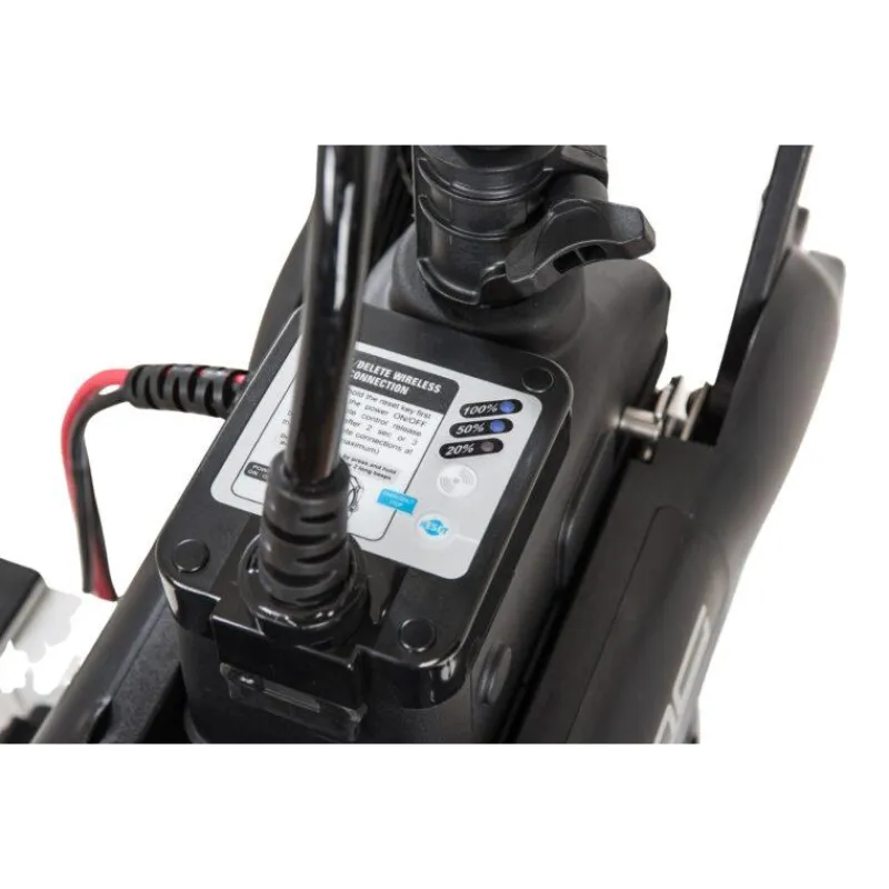 Haswing Moteurs Électriques Bateau^Pack Energy Cayman B 55Lbs Avec Pédale Sans Fil, Télécommande, Plaque Quick Release Et Batterie Marine 12V100amp