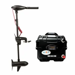 Haswing Moteurs Électriques Bateau^Pack Moteur Osapian 12V 55Lbs 2026 Et Batterie Lithium 12V50amp + Chargeur