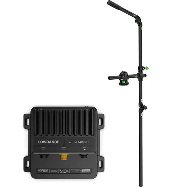 Lowrance Equipements Bateau & Annexe^Pack Sonde Active Target 2 + Perche De Sonde Railblaza Hexx Live Pole 60