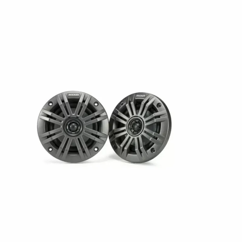 Kicker Equipements Bateau & Annexe^Paire Haut-Parleurs 4’’ Avec Grilles Blanches Et Noires