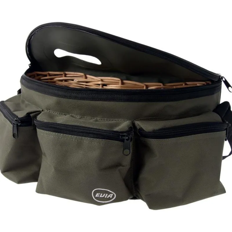 Evia Bagagerie Truite^Panier Toile Et Osier