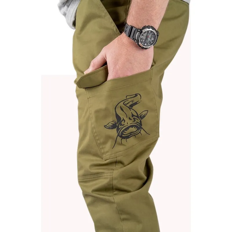 Black Cat Pantalons, Salopettes & Shorts^Pantalon Homme Cargo Trousers - Kaki