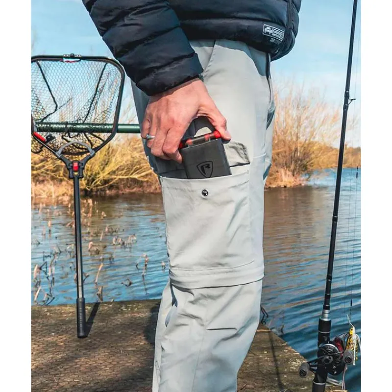Fox Rage Pantalons, Salopettes & Shorts^Pantalon Homme Zip-Off Shorts - Gris
