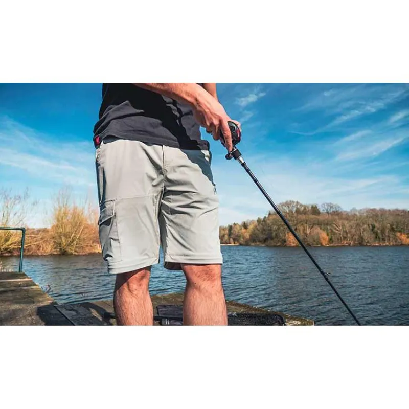 Fox Rage Pantalons, Salopettes & Shorts^Pantalon Homme Zip-Off Shorts - Gris