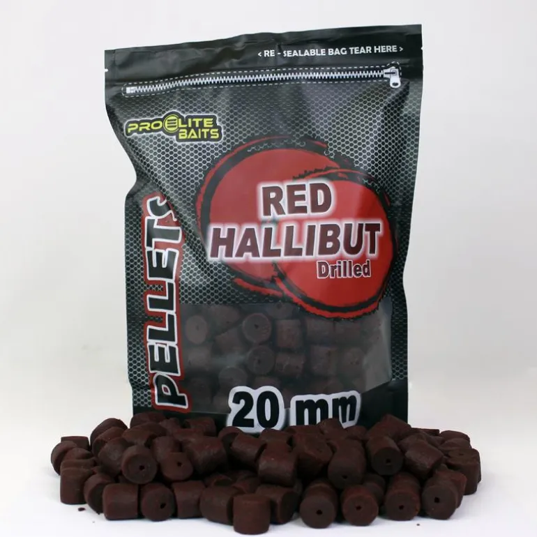 Pellet Percé Pro Elite Baits Drilled Red Hallibut Pellets