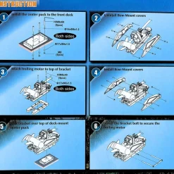 Haswing Moteurs Électriques Bateau^Plaque Quick Release Pour Cayman 80Lbs Gps / Cayman B55 Lbs Gps Nouveau Modèles