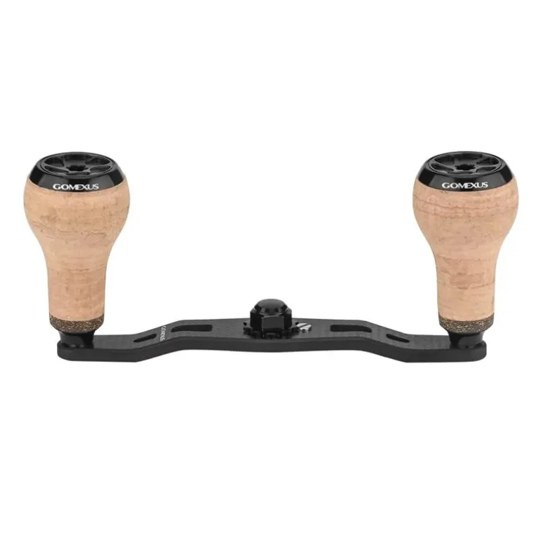 Poignée Pour Moulinet Gomexus Carbon Handle For Baitcasting Reel With Cork Knob Dc-Ca27