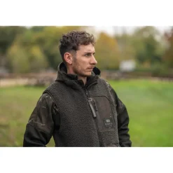 Polaire Sans Manche Homme Nash Zero Tolerance Sherpa Fleece Reversible Body Warmer - Camo