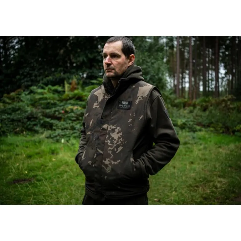 Polaire Sans Manche Homme Nash Zero Tolerance Sherpa Fleece Reversible Body Warmer - Camo