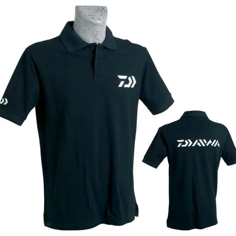 Polo Manches Courtes Homme Daiwa - Noir