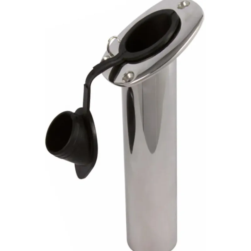 Seanox Equipements Bateau & Annexe^Porte Canne Inox Encastrable 30° Anneau Fixat. Canne