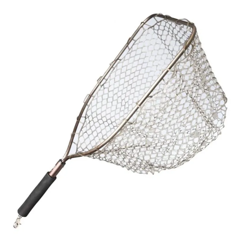 Adamsbuilt Epuisettes|Epuisettes - Raquettes^Épuisette Raquette Alu Trout Net Rubber 19