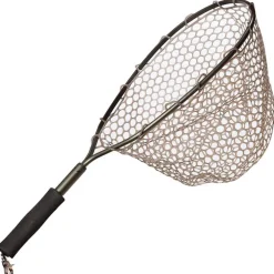 Épuisette Raquette Adamsbuilt Alu Trout Net Rubber 15
