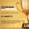 Pafex Epuisettes - Raquettes^Épuisette Raquette Flynet Manche Carbone Rouge - Liège - Filet Anti-A