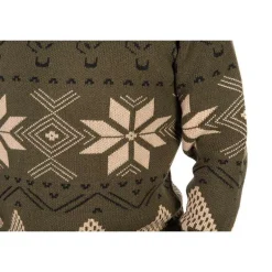 Pull Homme Fox Festive Jumper - Kaki