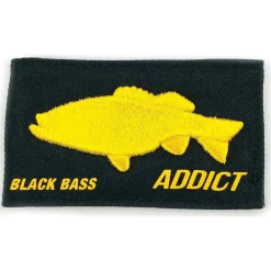 Fishxplorer Cadeaux & Décoration|Cadeaux & Décoration^Scratch Interchangeable Pour Casquette / Bonnet Addict Black Bass - Noir