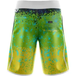 Hot Spot Design Pantalons, Salopettes & Shorts^Short Homme Ocean Performance Dorado - Vert/Jaune