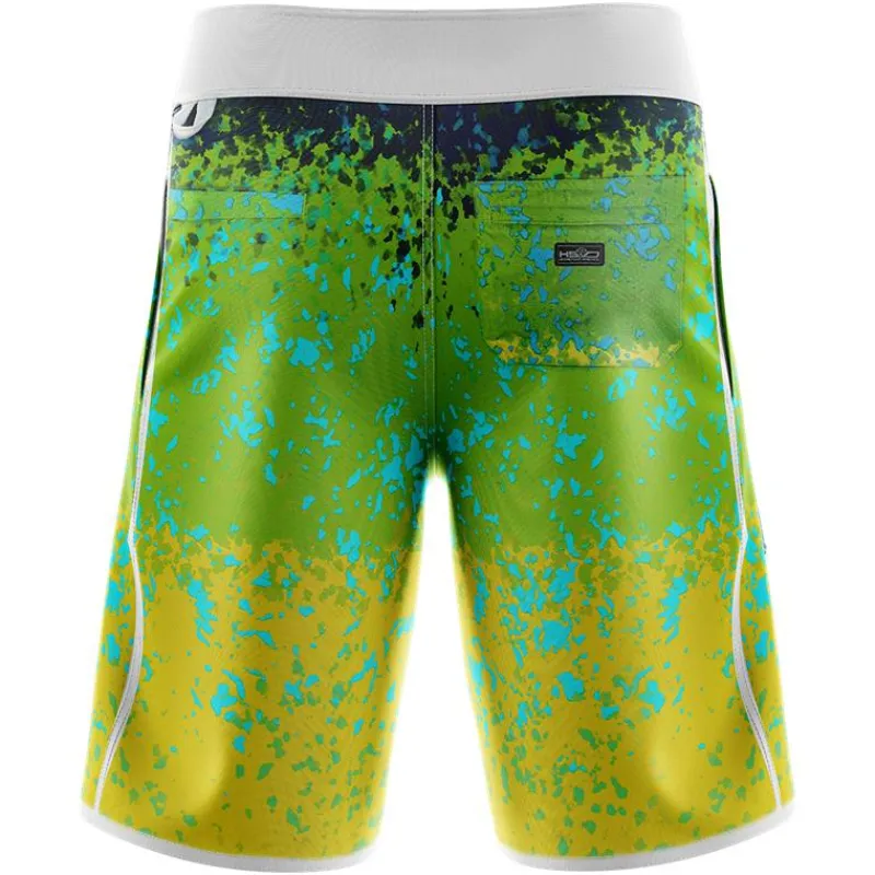 Hot Spot Design Pantalons, Salopettes & Shorts^Short Homme Ocean Performance Dorado - Vert/Jaune