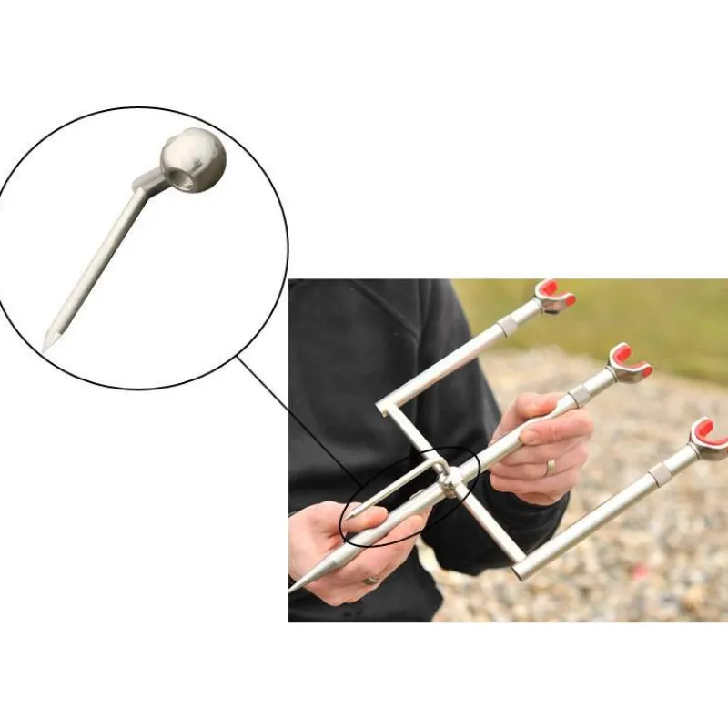 Korda Rod Pods – Supports^Stabilisateur Singlez Spike Ball Pour Pique