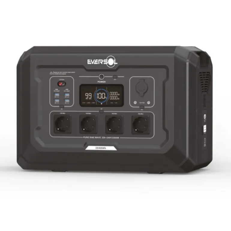 Station D’Énergie Eversol 2500W Connecté & Evolutive