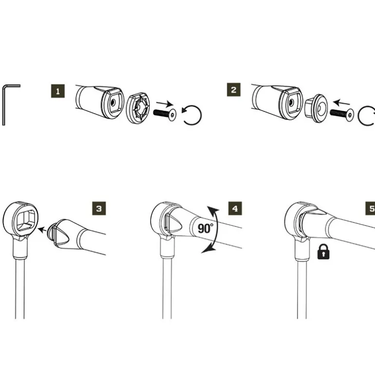 Support De Canne Arriére Nash Scope Butt Lock Peg