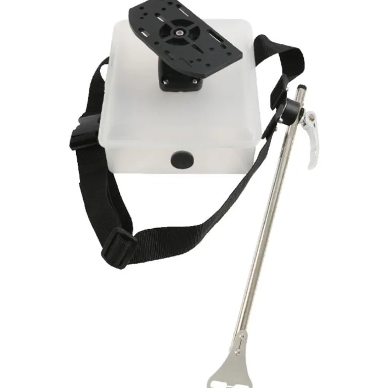 Support Echo-Sondeur Avec Canne Et Boite A Batterie Float Tube Pike'n Bass