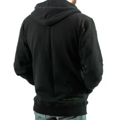 Sur vos traces Cadeaux & Décoration|Cadeaux & Décoration^Sweat À Capuche Zippé Pêche Personnalisable - Noir