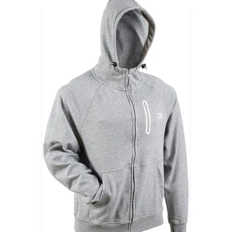 Daiwa Sweats & Polaires^Sweat Homme À Capuche Zippé - Gris