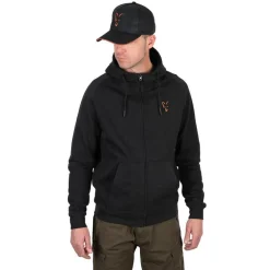 Sweat Homme Fox Collection Lw Hoody Black & Orange - Noir