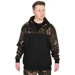 Fox Sweats & Polaires^Sweat Homme Lw Black/Camo Split Zip Hoody - Noir/Camo