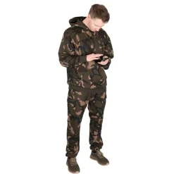 Sweat Homme Fox Lw Khaki/Camo Split Zip Hoody - Camo