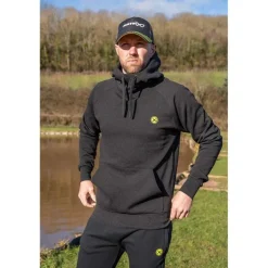Sweat Homme Fox Matrix Black Marl Hoody - Noir