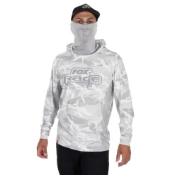 Sweat Homme Fox Rage Uv Hooded Light Camo Top - Gris
