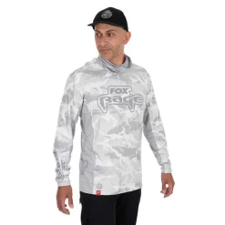 Sweat Homme Fox Rage Uv Hooded Light Camo Top - Gris