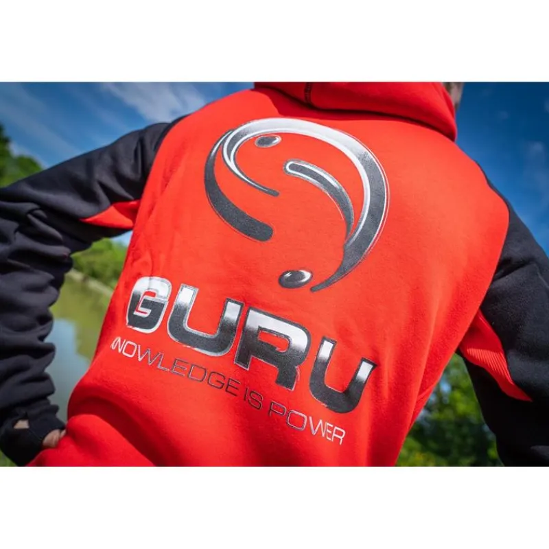 Guru Sweats & Polaires^Sweat Homme Hoodie - Rouge/Noir