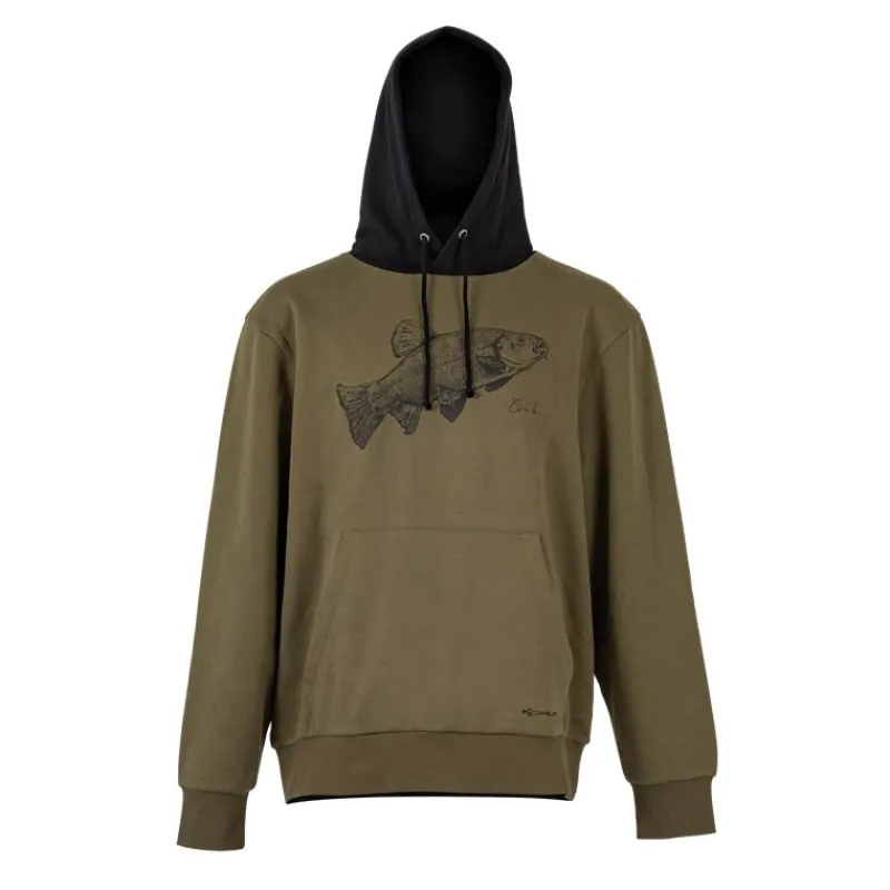Korum Sweats & Polaires^Sweat Homme Classic Tench Hoodie - Kaki