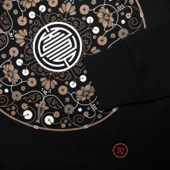 Kumu Sweats & Polaires^Sweat Homme Lotus Hoodie - Noir