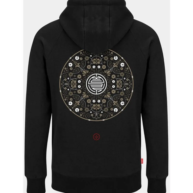 Kumu Sweats & Polaires^Sweat Homme Lotus Hoodie - Noir