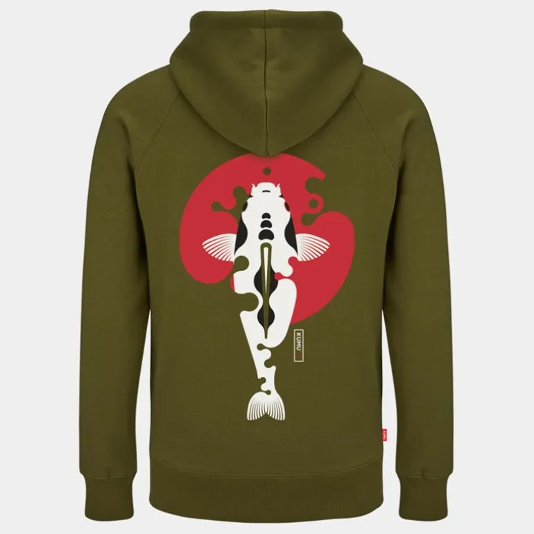 Sweat Homme Kumu Rising Sun - Kaki