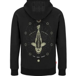 Kumu Sweats & Polaires^Sweat Homme X Pole Position Hoodie New Moon - Noir