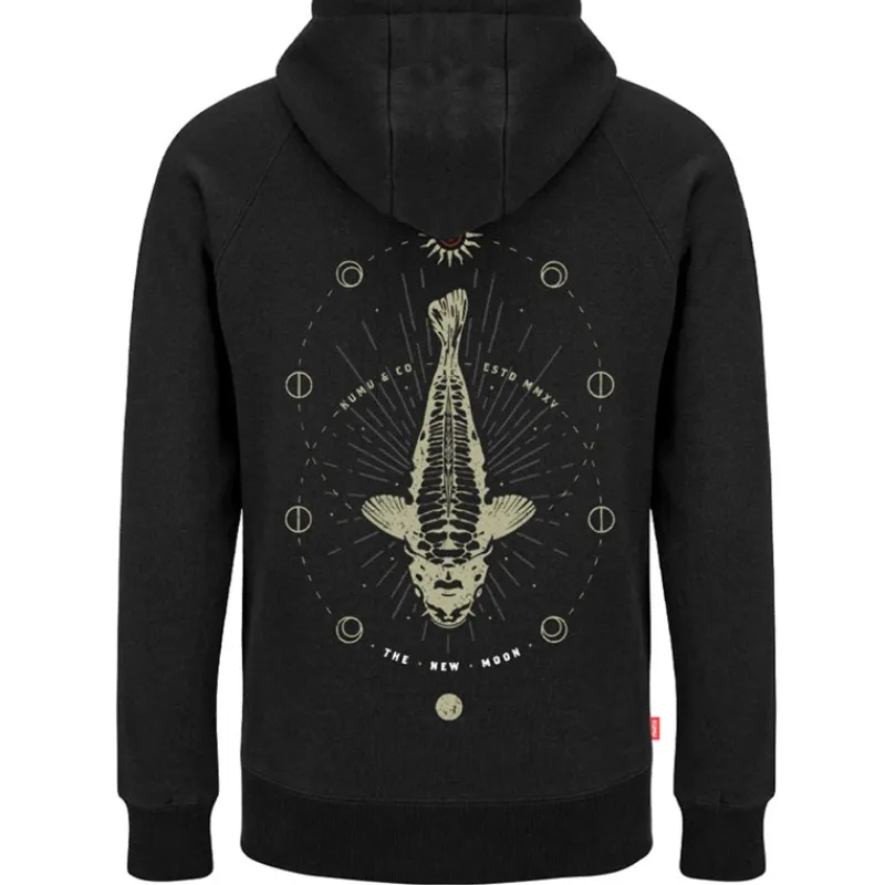 Kumu Sweats & Polaires^Sweat Homme X Pole Position Hoodie New Moon - Noir
