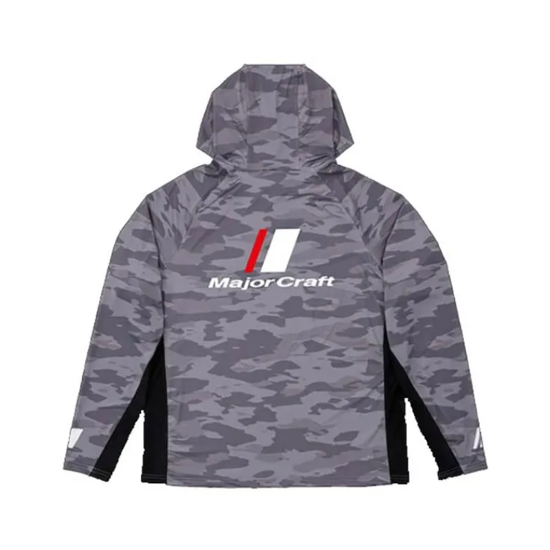 Major Craft Anti-Uv^Sweat Homme Sun Protection Hoodie - Gris Foncé
