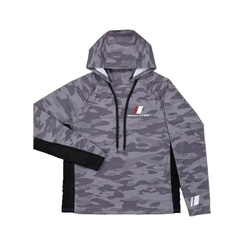 Major Craft Anti-Uv^Sweat Homme Sun Protection Hoodie - Gris Foncé
