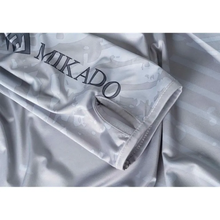 Sweat Homme Mikado Long Sleeve Hoodie With Upf Filter - Gris